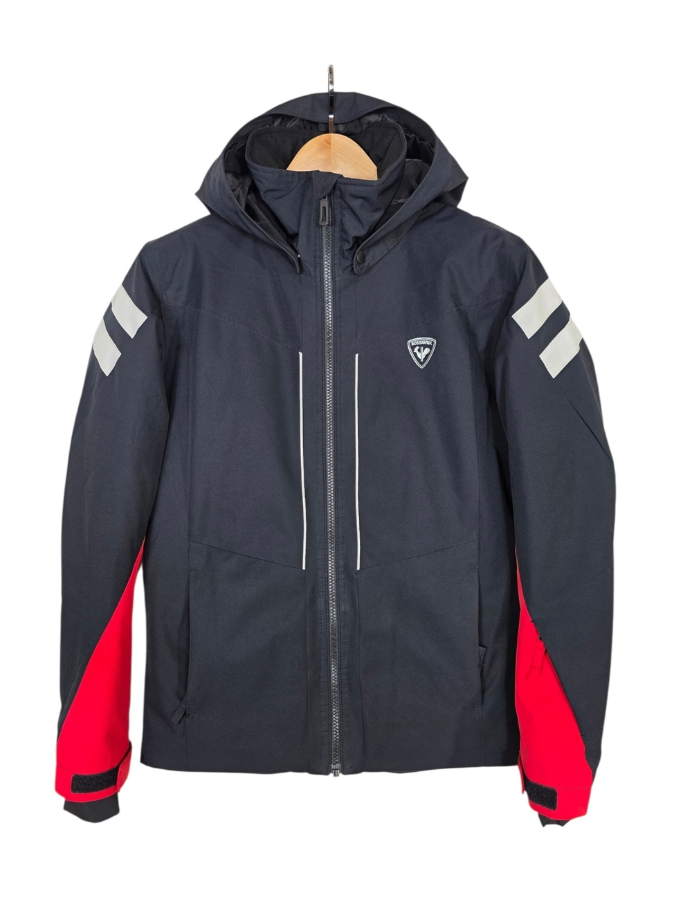 Rossignol Black & Red Hooded Ski Jacket